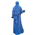 Loriya Fashion Islamic Clothing Prayer Jilbab Dress Abaya Set Abaya Women Muslim Dress and Two Layers Khimar Abaya Set