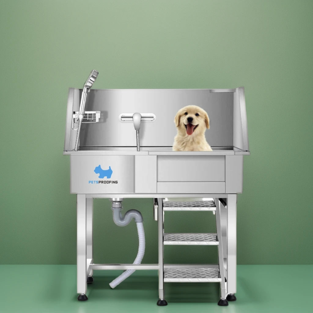 Petsproofing  Wholesale Professional Multifunction Dog Grooming Tub Stainless Steel Pet Grooming Bath Dog Wash Machine