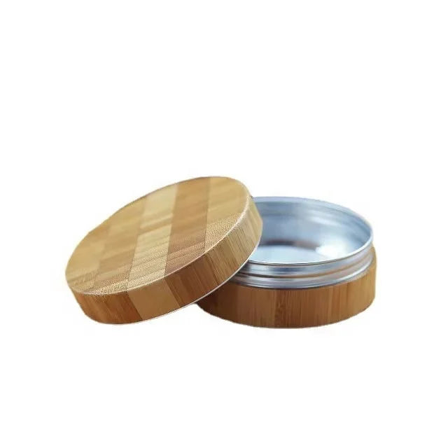 New Arrival Bamboo Jar with Bamboo Cap for Skin Care Eye Cream & Lipstick 15g-250g Capacity for Cosmetics & Wigs