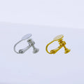 Bulk Price Wholesale Jewelry Findings Drop Earring CLIP DIY Earrings Accessoriesbrass With Real 18k Gold Plating