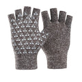 Fashion Half-finger Gloves Warm Winter Gloves Warm Gloves Half Finger Knitted Acrylic Gloves