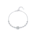 Light Luxury Geometric Bracelet S925 Silver VVS1 Clarity GRA Certified 0.8CT Moissanite Charm Bracelet for Engagement Jewelry