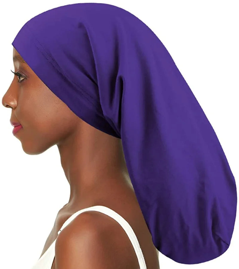 HZM-18298 Satin Sleeping Bonnet Adjustable-Designed Cap Hat for Men With Short & Long Braids