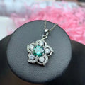 Hot Selling Wholesale Fine Green Moissanite Jewelry Necklaces Fashion Pendants & Charms