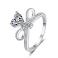 Exquisite Heart Ring Jewelry 925 Sterling Silver Ring Moissanite Ring With Certificate Engagement Jewelry