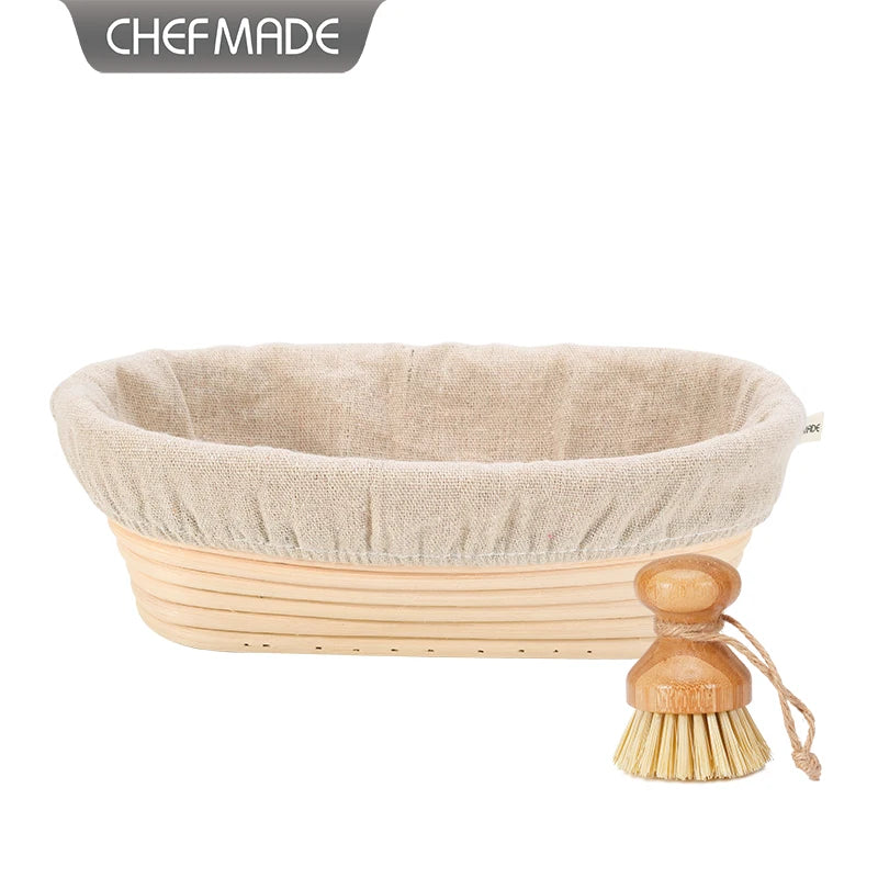 For 3pc Set 10inch Oval Rattan Eco-Friendly Bread Proofing Fermentation Sourdough Rising Dough Baking Baskets