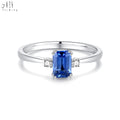 New Products Wholesale Jewelry Fine Diamond Ring Sapphire Ring for Jewelry Set Gold Real Natural 18K White Trendy HK