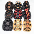 Vintage Magic Wood Beads Stretchy Hair Styling Slide Clip Updo Combs Headwear Random Color