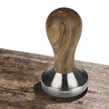Rosewood Handle Espresso Portafilter Tamper Coffee Accessories 51mm 53mm 58mm 304 Stainless Steel Coffee Tamper Base