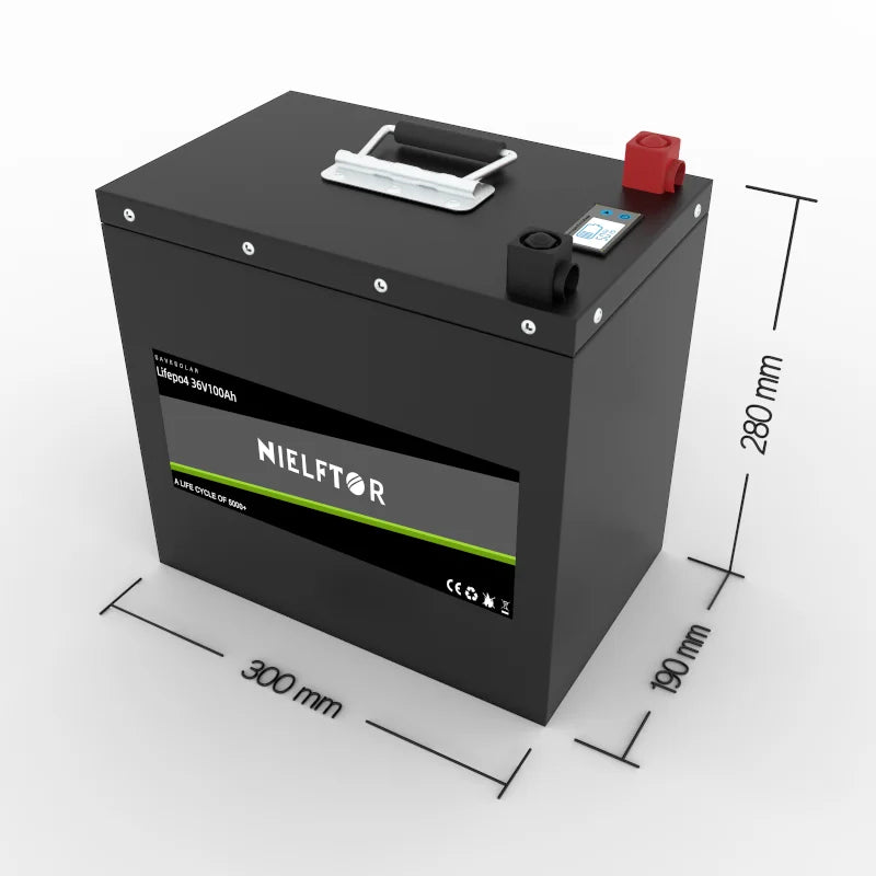 36v 100Ah   Deep Cycle Lithium Batterylithium Iron Phosphate Battery Pack