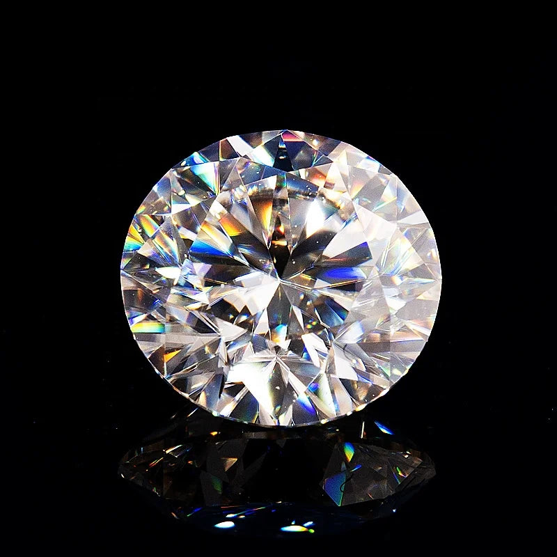 100% Pass Diamond Test D VVS1 White H&A Brilliant Cut Round Moissanite Diamond Holycome Moissanite
