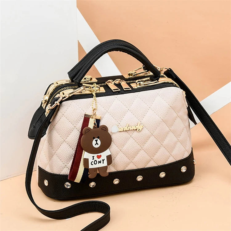 2024 New Luxury Leather for Women Lady's Crossbody Bag  Korean Version PU Material  for All Seasons-Winter Autumn Summer Spring
