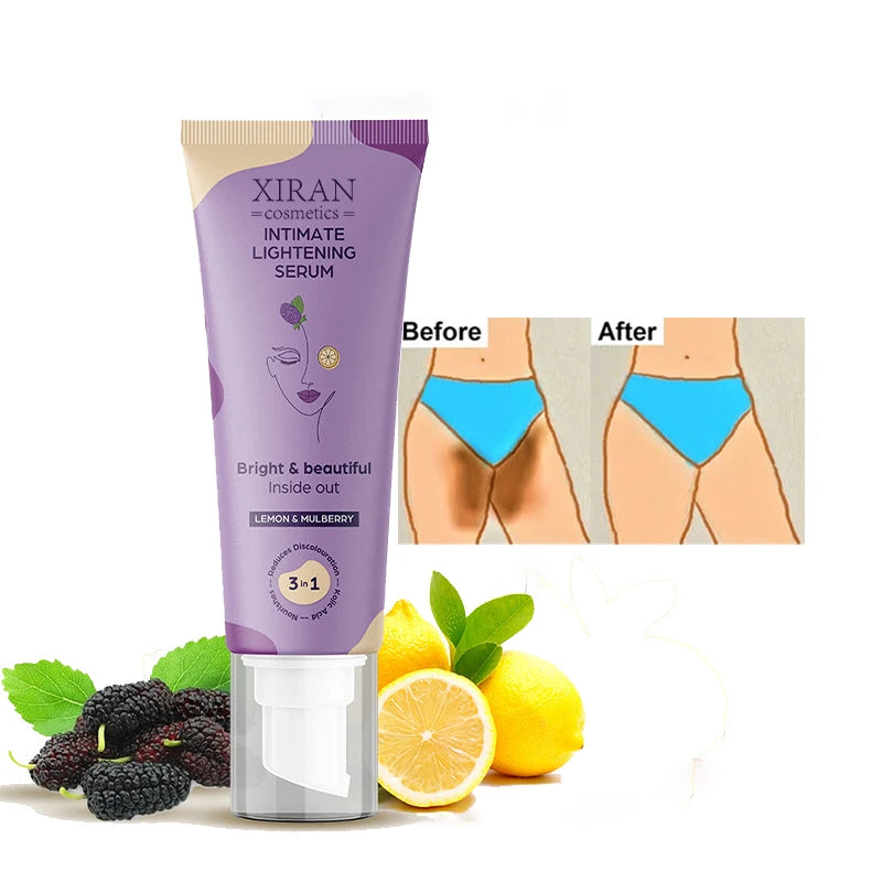 OEM Body Lightening Intimate Serum Curbs Melanin Production 100% Natural Lemon and Mulberry Strongest Whitening Cream