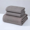 Hotel Spa Cotton Waffle Towel Custom Waffle Bath/Hand/Face Towel Set Wholesale