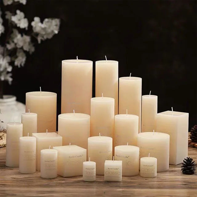 Ivory Candle Smokeless Household Lighting Candle Emergency Column Wax Wholesale Hotel Romantic Tasteless
