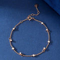 H&F Original 18k Gold Diamond Bracelet Bubble Simple Female Natural Diamond Tennis Bracelets