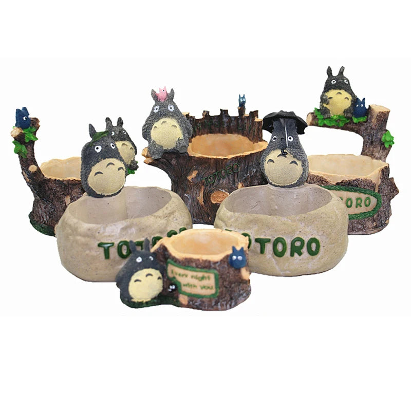 Totoro Resin Modern Design Elegant & Realistic Succulent Flower Pots