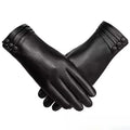 Mens Womens Winter Thermal Leather Touch Screen Fleece Lined Windproof Warm Suede Cycling Fashion Dress Gloves
