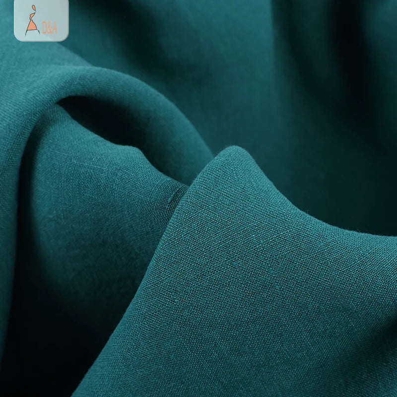 Wholesale Eco-Friendly Breathable 14*14 100% Linen Fabric 170gsm Woven for Shirt Dress Girls Boys Clothing