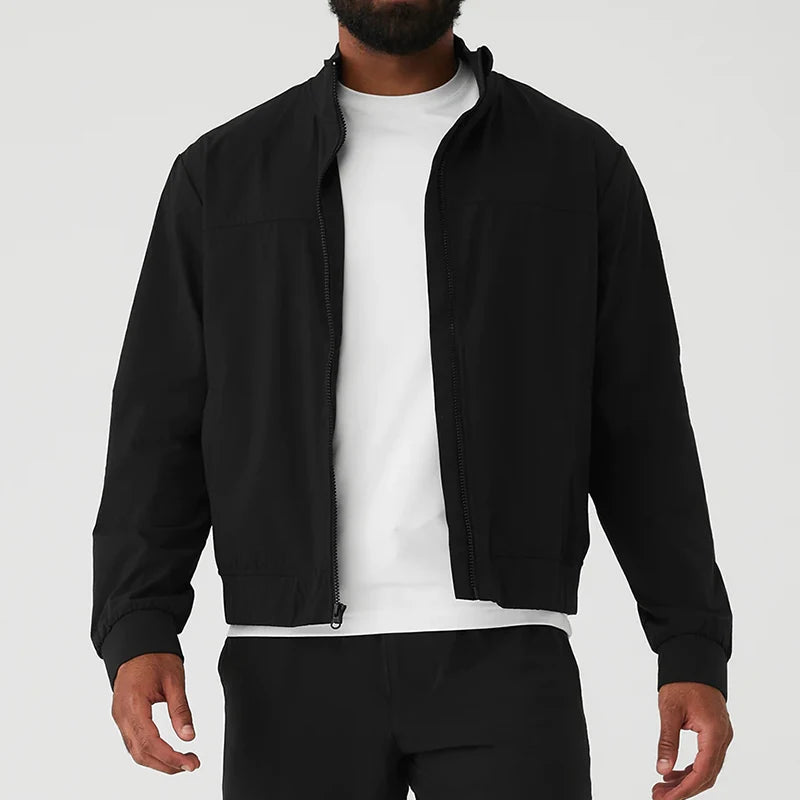Custom Wholesale Men's Casual Winter Jackets Plus Size Outdoor Windbreaker and Bomber Woven OEM Service Plain Design