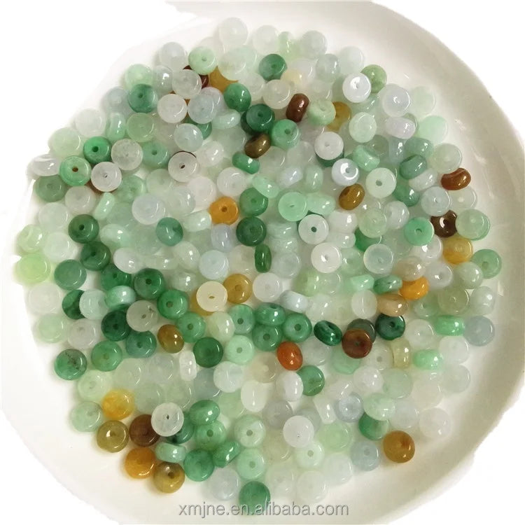 Wholesale Jade Jadeite (4MM Arithmetic Beads a Color Variety) Diy Loose Beads Accessories Jade Manufacturers Wholesale