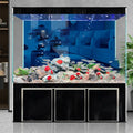 YUYI 150-250 Gallon Glass Fish Tank Stand Heavy Duty Sustainable Modern Aquarium Stand Cabinet Fish Tank Accessories Storage