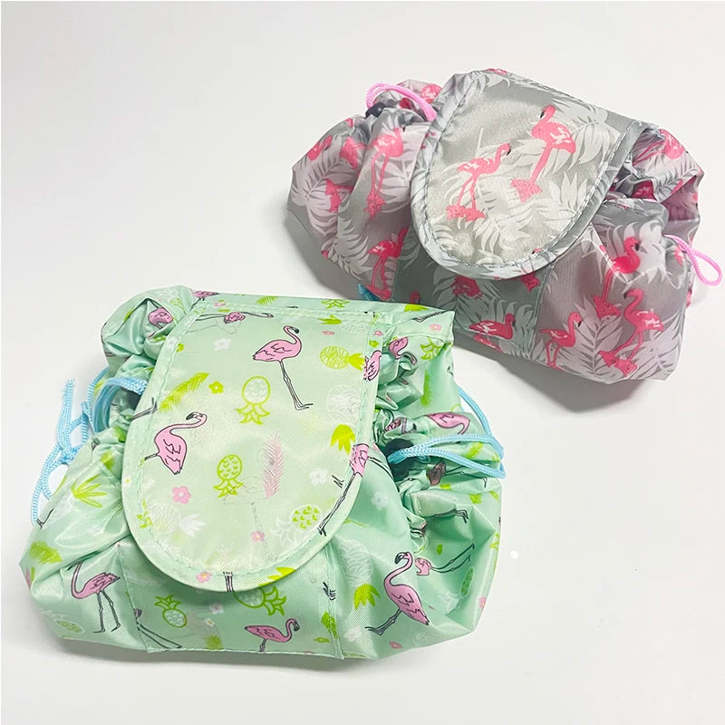 Small Eco Friendly Custom Cotton Blank Zipper Pouch Make up Bags Plain Cotton Canvas Lazy Makeup Cosmetic Bag With Logo