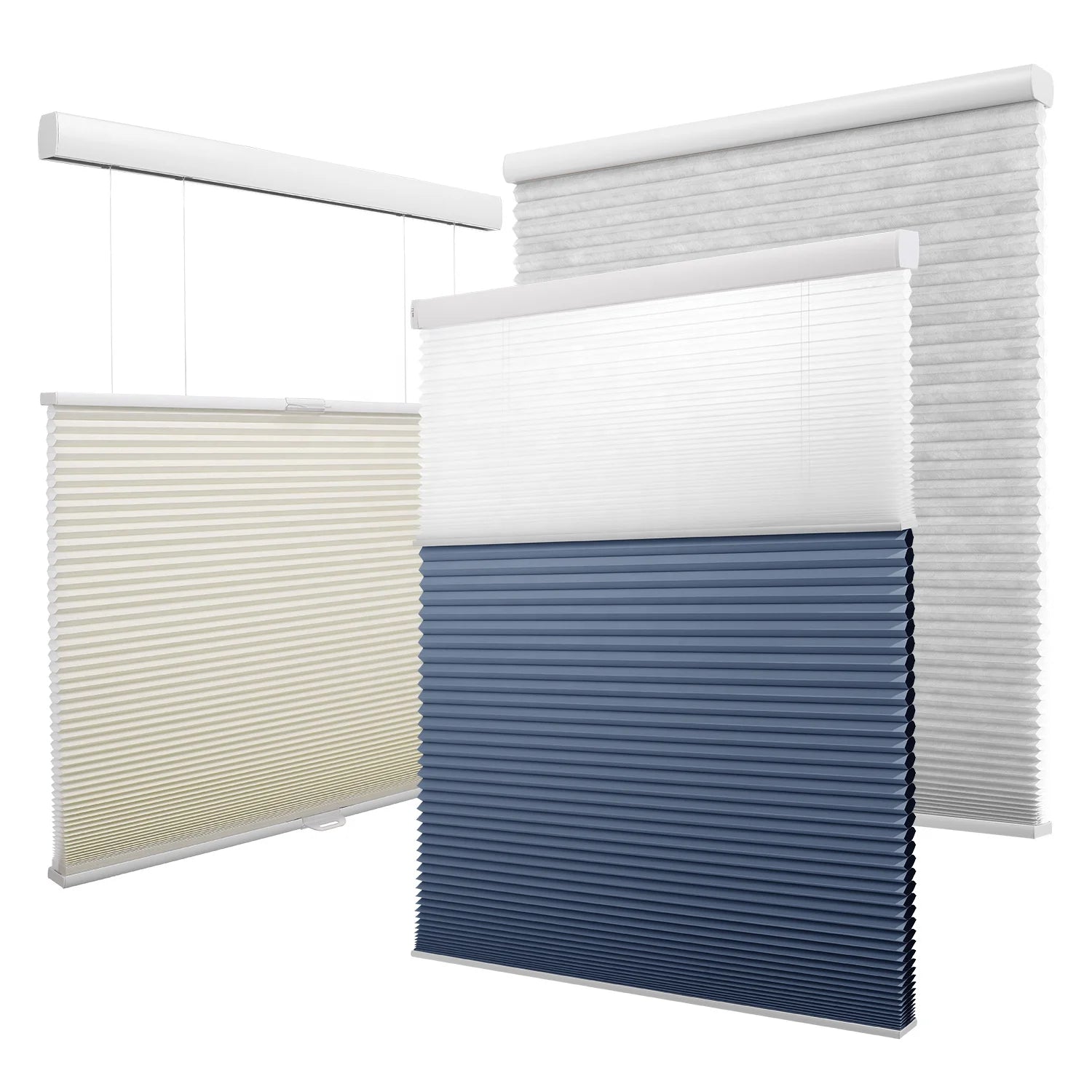 Smart Home Electric Motor Day and Night Honeycomb Blinds Motorized Cellular Shades Top Down Bottom up Cellular Shades