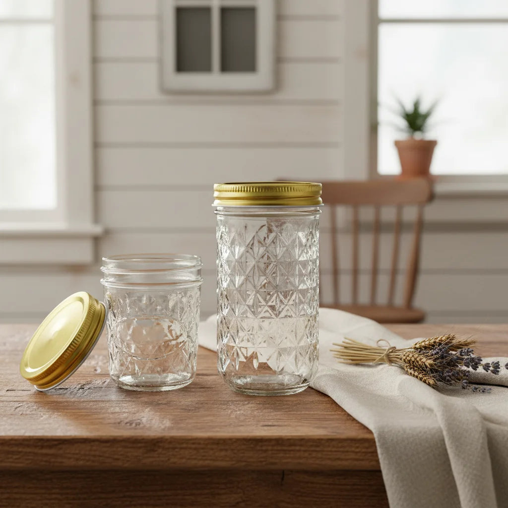 CE FCC ROHS Certified 350ml 500ml Clear Food Grade Mason Jar Airtight Leak Proof Heat Resistant Anti Drop Stackable Reusable