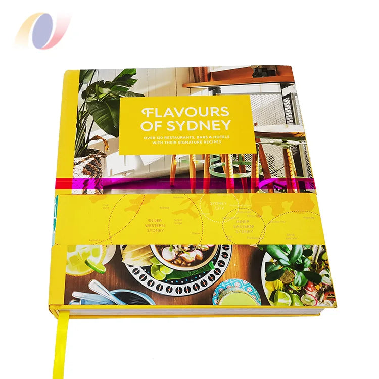 Custom Print Full Color Paper China Hardcover Cookbook Publishing Coffee Table Book Printing