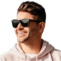 Brand Designer Oversized One-Piece Polarized Luxury Square Sunglasses for Women and Men Custom LOGO PC Frame