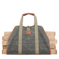 Canvas Firewood Carrier Bag Fireplace Log Tote Bag Camping Outdoor Firewood Storage Bag