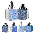 Custom Logo Large Reusable Eco Non Woven Handbag Shopping Bags Round Corner Non-Woven Tote Bag