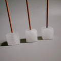 Huiying Cheap Clear Quartz Cube Shape Gem Incense Holder Mini