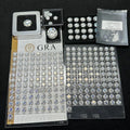 Fine Jewelry GRA Certificate Loose Moissanite Round Solitaire Diamonds White Color DEF Color VVS Moissanite Stones