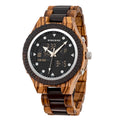 For BOBO BIRD Luxury Handmade Wooden Watch for Men New Design Create Your Own Sport/Fashion Watch with for Zebra Wood MegaBDM