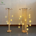 Gold Metal Flower Stand Wedding Decoration Table Centerpieces Flowers Vase Stand for Wedding Table Decorations