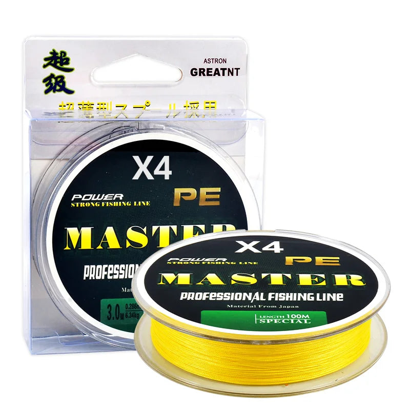 4 Strands Line Fishing Strong and Durable Fishing Pe Line 100M