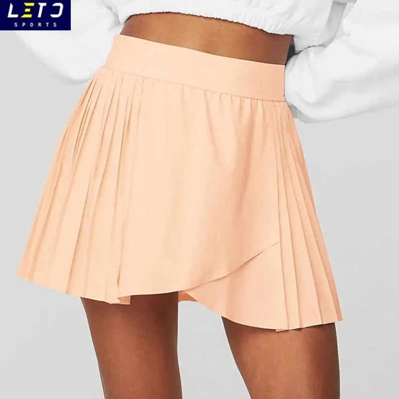 Wholesales Pocket Flared Sports Pleated Dress Fashion Golf Skorts for Woman Tennis Skirt