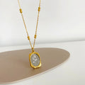 HOVANCI Wholesale PVD 18K Gold Plated Stainless Steel Non Tarnish Free Waterproof Jewelry Aesthetic Rose Flower Pendant Necklace