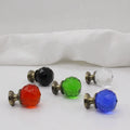 Factory Wholesale Modern Eco-Friendly Ball Shape Animal Print Crystal Glass Cabinet Handles Knobs for Kitchen Doors