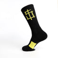 WEIRAN Custom Socks Logo Sports Colorful Cotton Letter Crew Custom Men  Tennis Socks Terry Socks