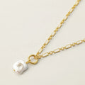 Nagosa Dainty 925 Sterling Silver 18k Gold Vermeil Baroque Freshwater Pearl Pendant Necklaces for Women