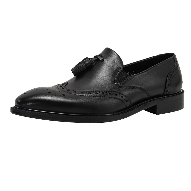 New Arrival Men's Fashion Slip-On Monk Loafer Anti-Slip Lightweight Genuine Leather Autumn Office & Career Driving Shoes