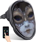Led Face MaskLight up Mask with Blue Tooth ProgrammableAutomatic Induction Switch Luminous Mask for Costumes Cosplay