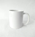 330ml Eco-Friendly White Ceramic Coffee Mug Sublimation Accessory Handgrip Pattern Custom Stocked Gifts A Grade