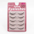 Abestyou 5 Pairs Multipack Small Eye Half Lashes Eyelashes Short Natural Thin clear Invisible Band Human Hair Individual Lashes