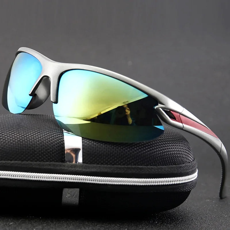 Free Sample Custom Cycle Cricket Bike Driving Oversize Sun Glasses Cycling Mens Pc Lens Sports Eyewear Sport Sunglasses 2022