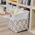 Fabric Toy Storage Basket Cotton Linen Square Storage Box for Quilts and Clothing Thickened Sundries Organizer MegaBDM
