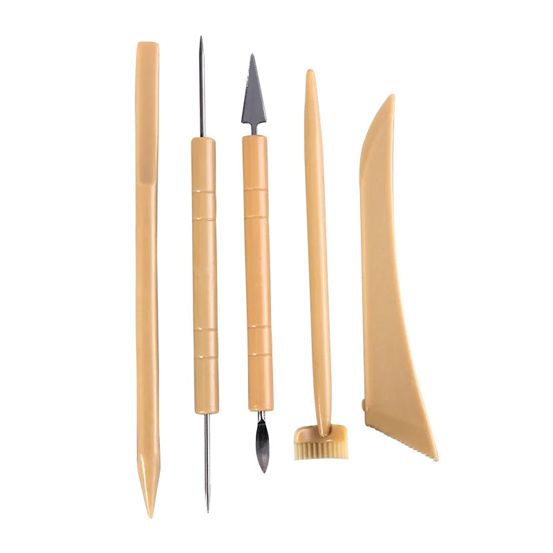 XinBowen Hot Selling Art Pottery Clay Tool 5 Pcs Sculpture Clay Knife Stainless Steel Clay Tool Set